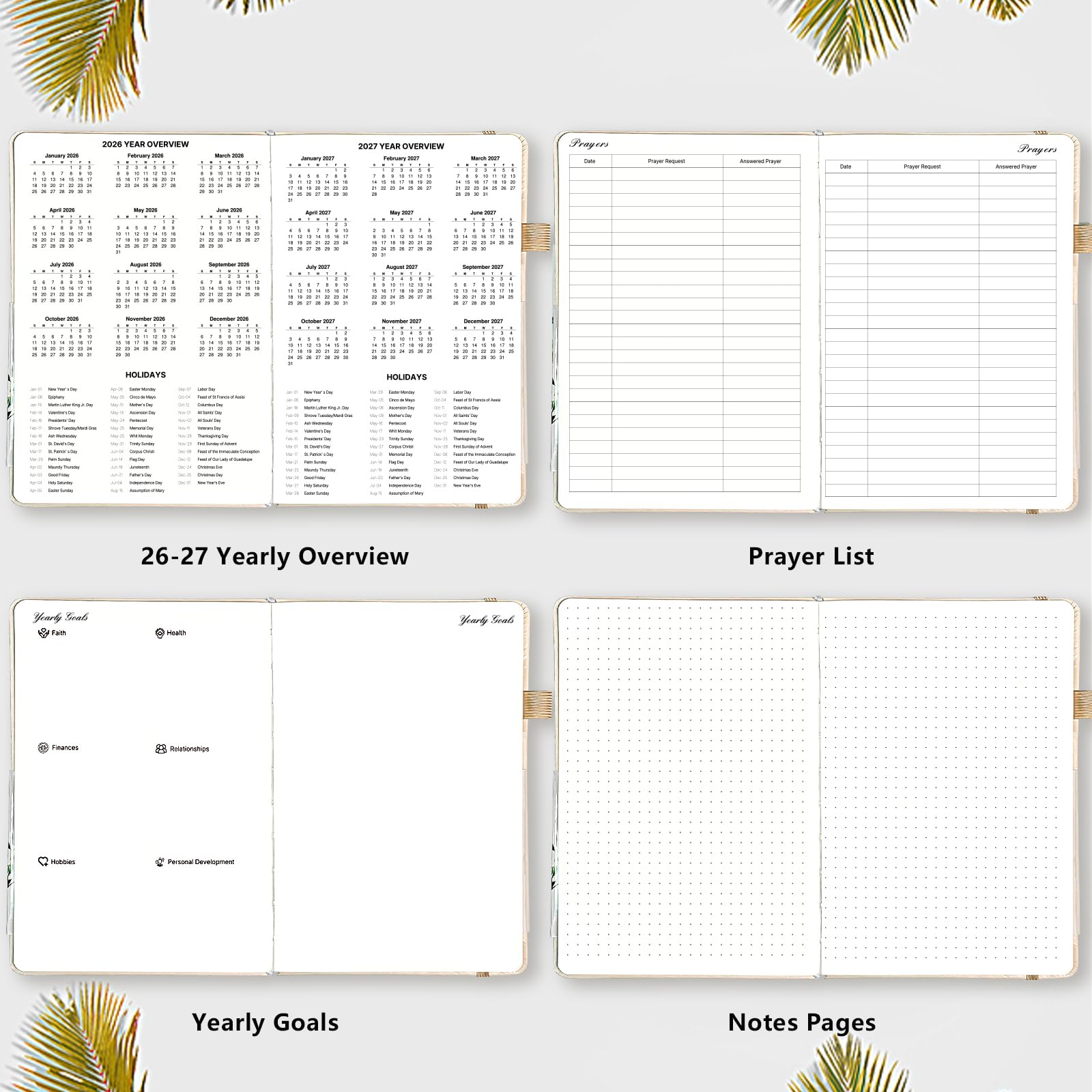 2026 Prayer Notebook, Planner, Hardcover