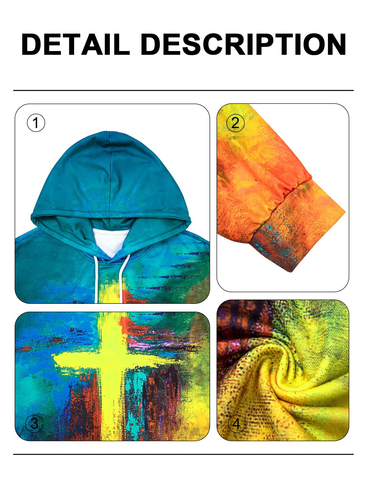 Striped Cross Sweatshirt, Pullover