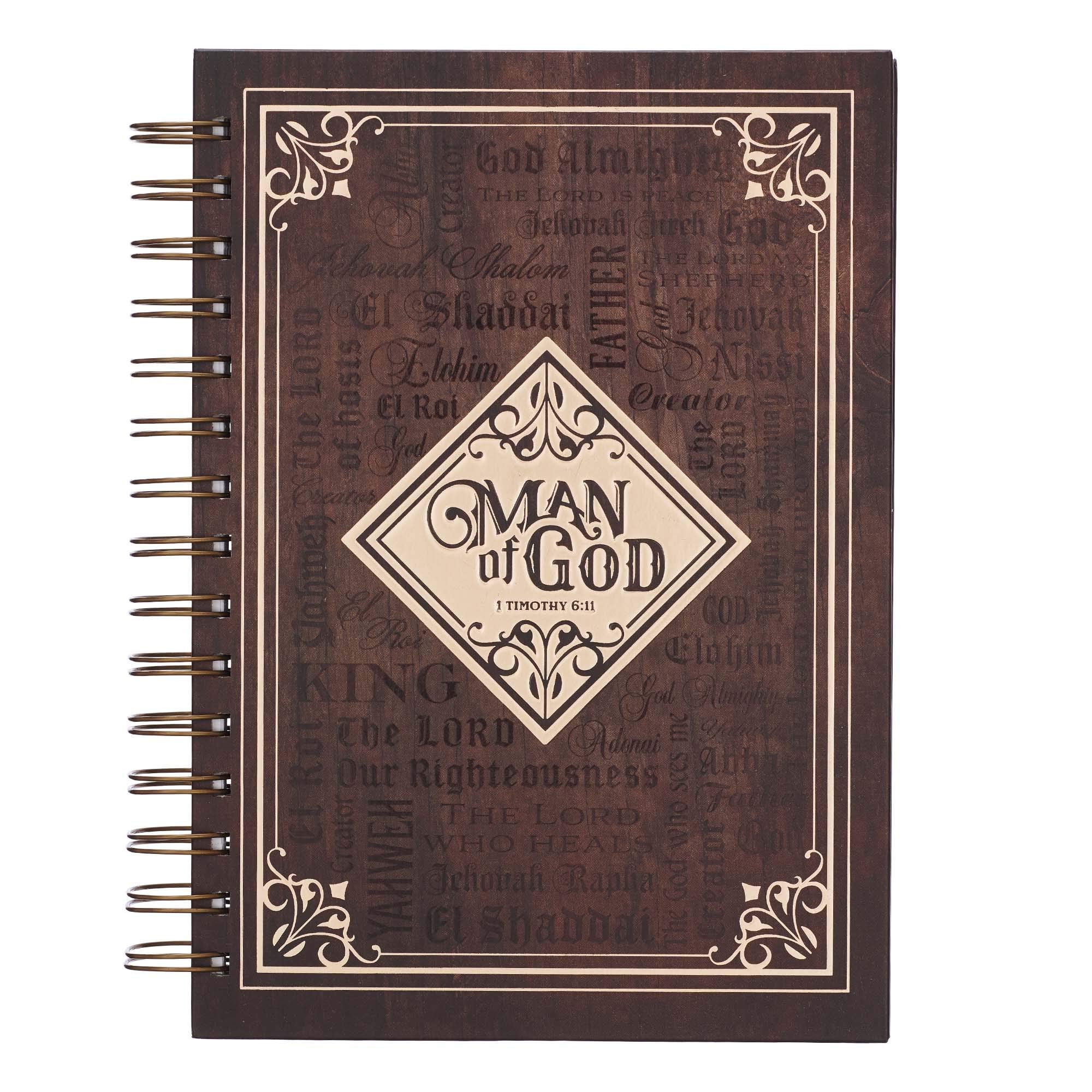 Journal w/Scripture, Man of God, Large Notebook