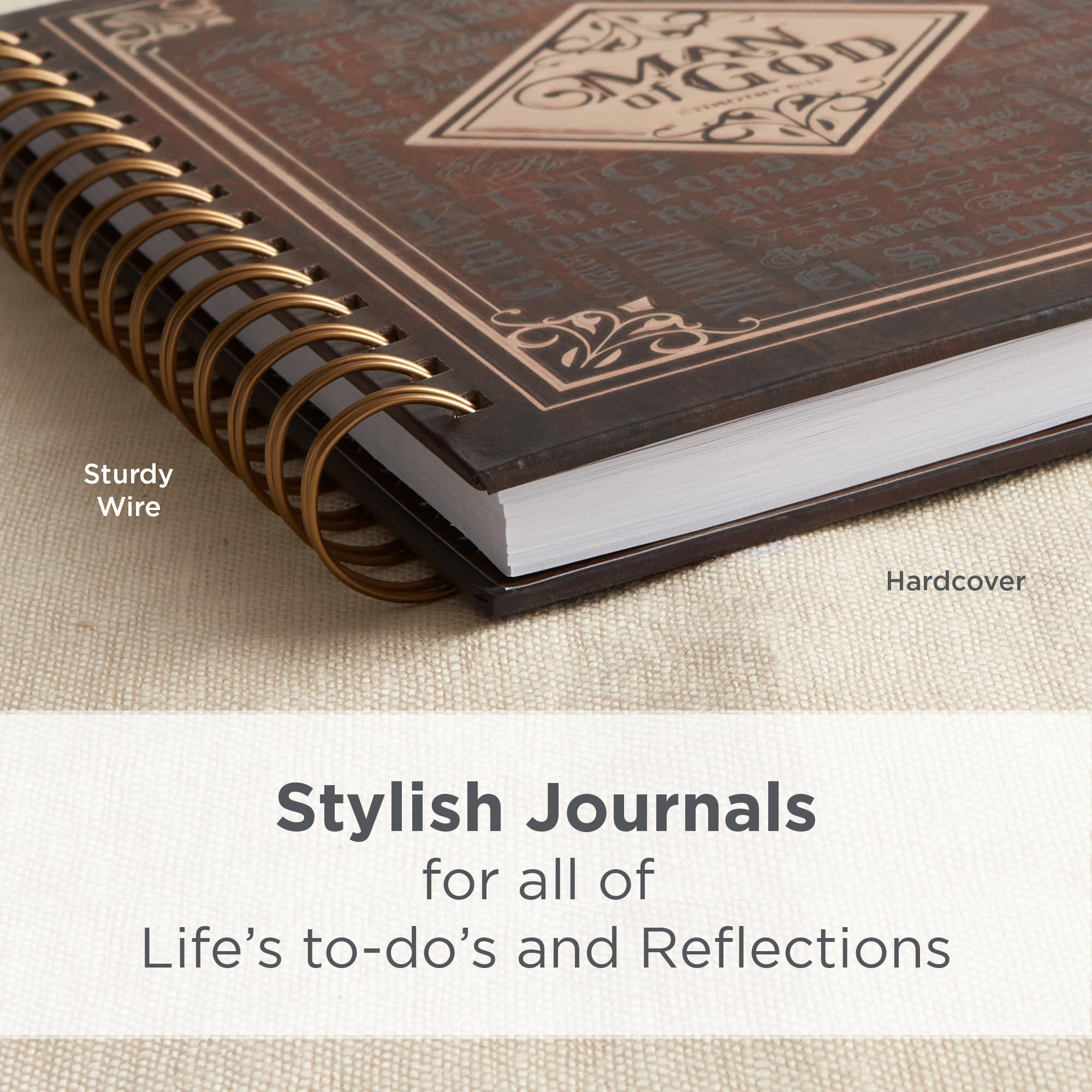 Journal w/Scripture, Man of God, Large Notebook