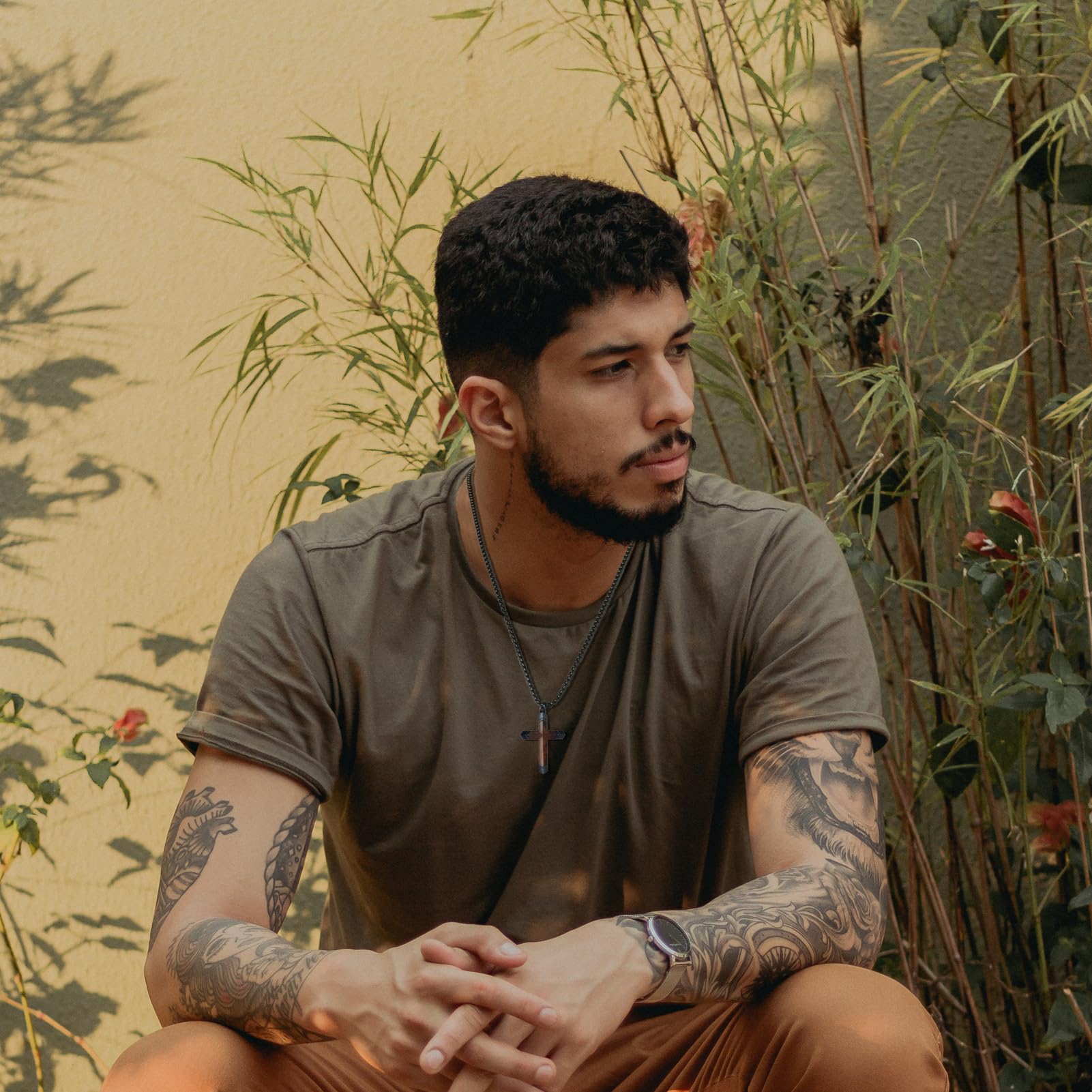 Wood Crucifix Pendant