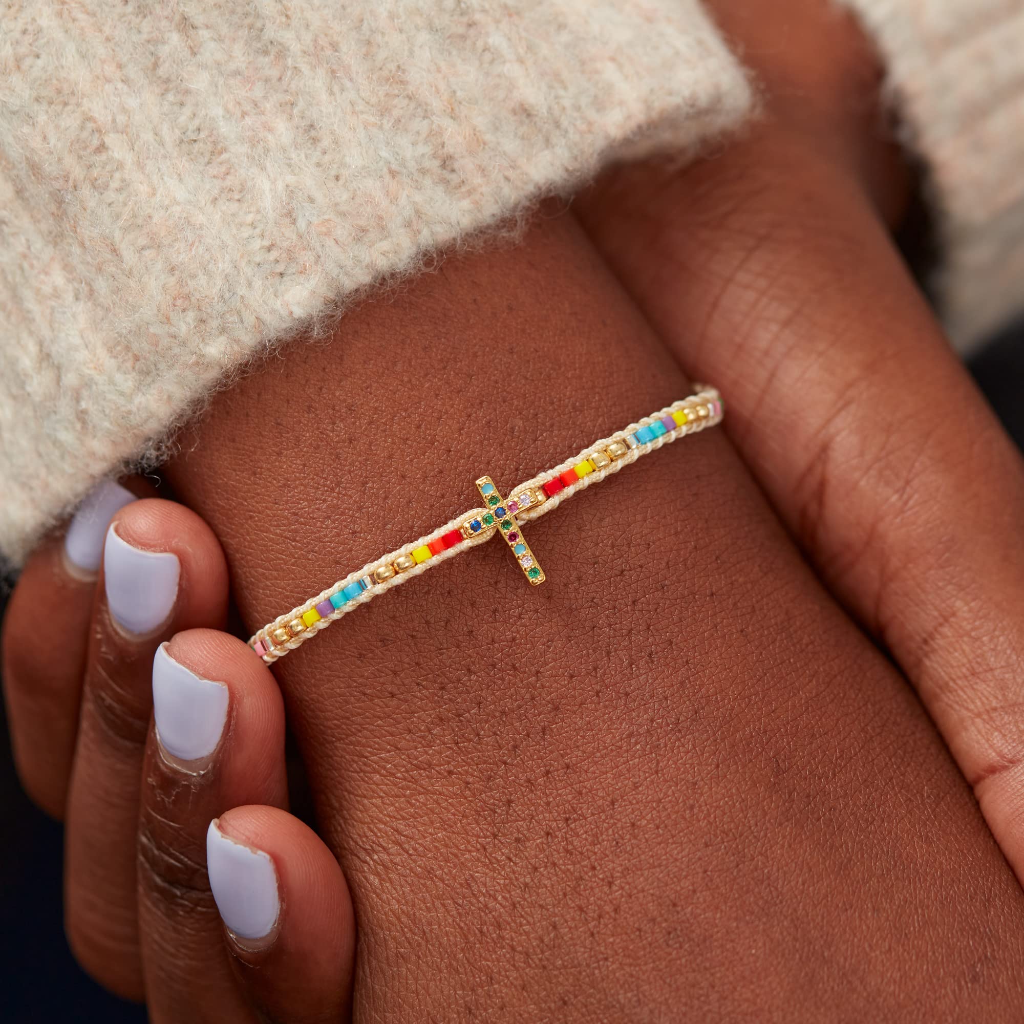 Cubic Zirconia Faith Bracelet