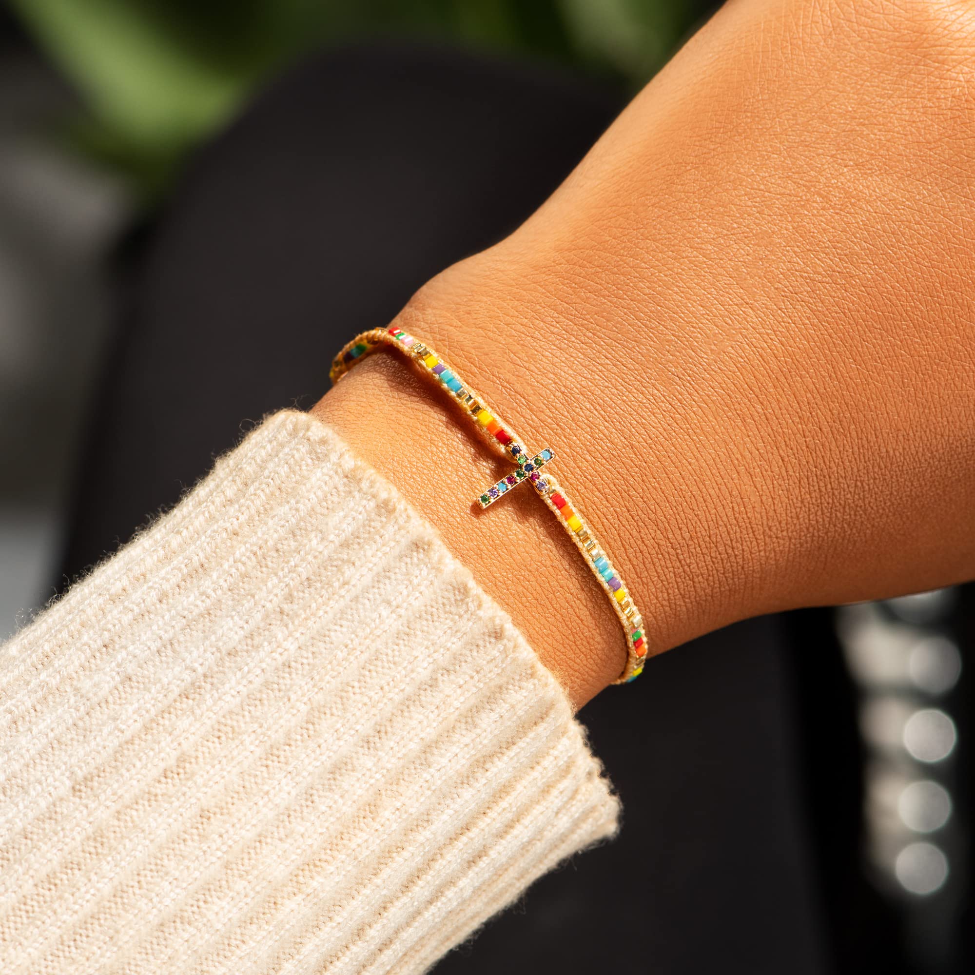 Cubic Zirconia Faith Bracelet