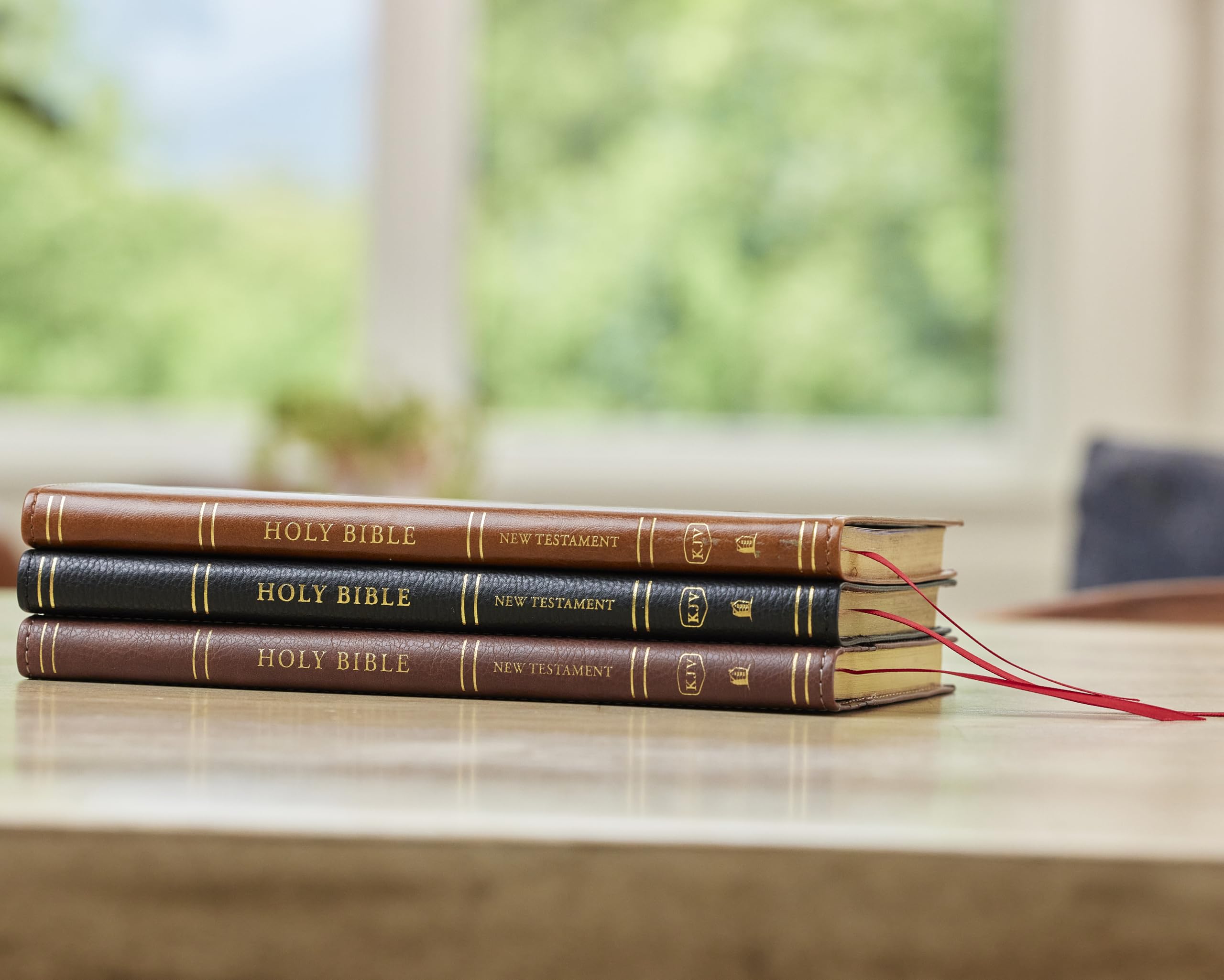KJV New Testament, Tan Leather soft
