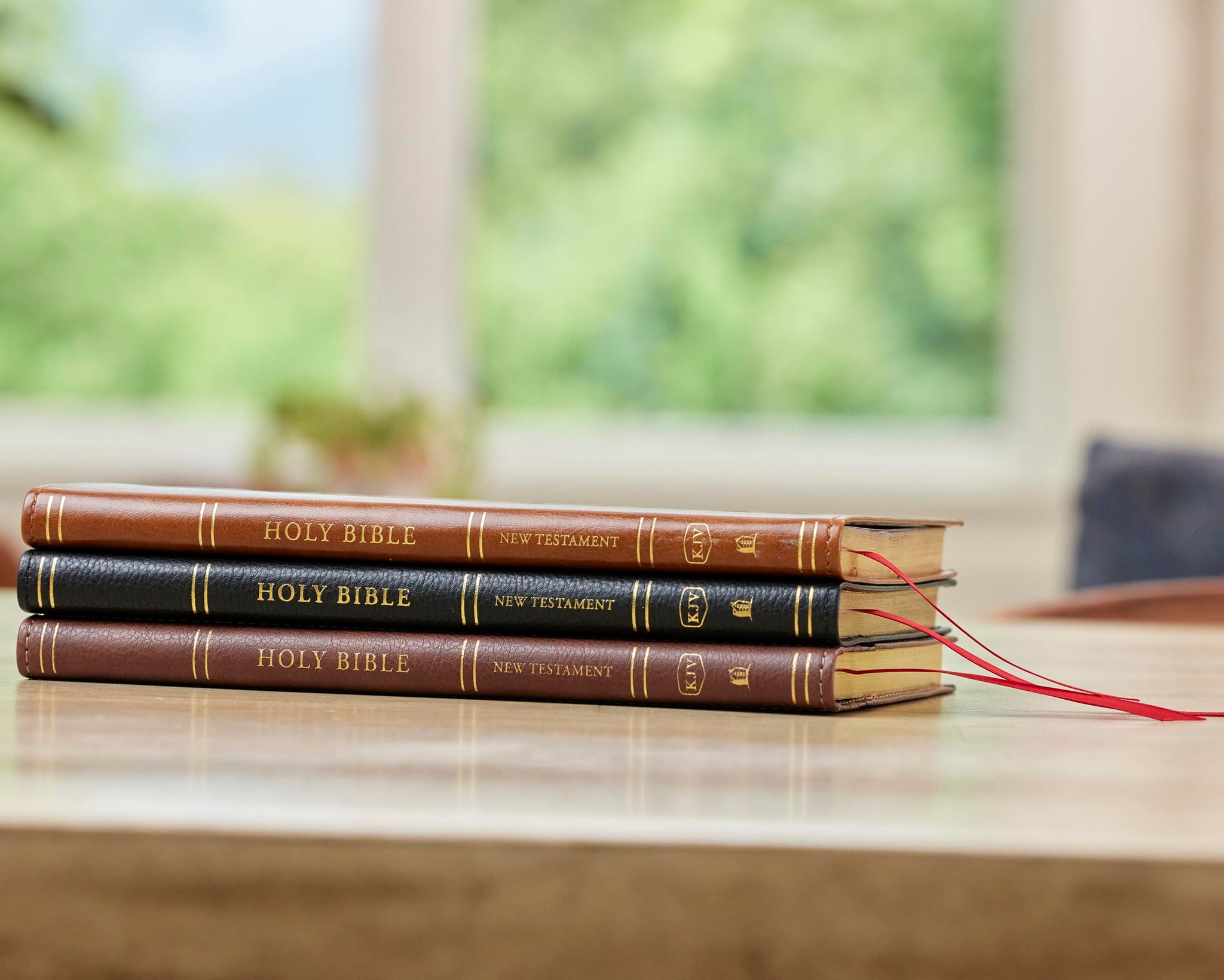 KJV New Testament, Tan Leather soft