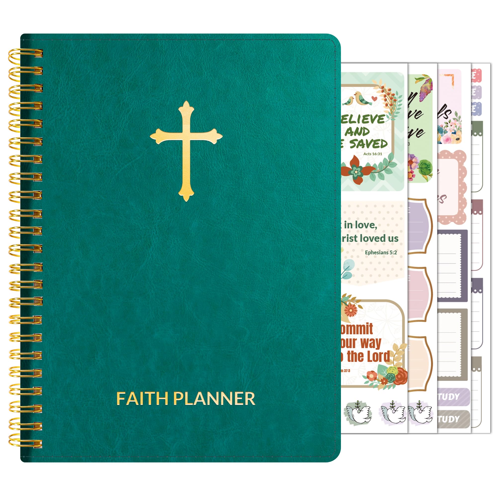 A5, Bible Journal and Prayer Planner(Pacific Green)