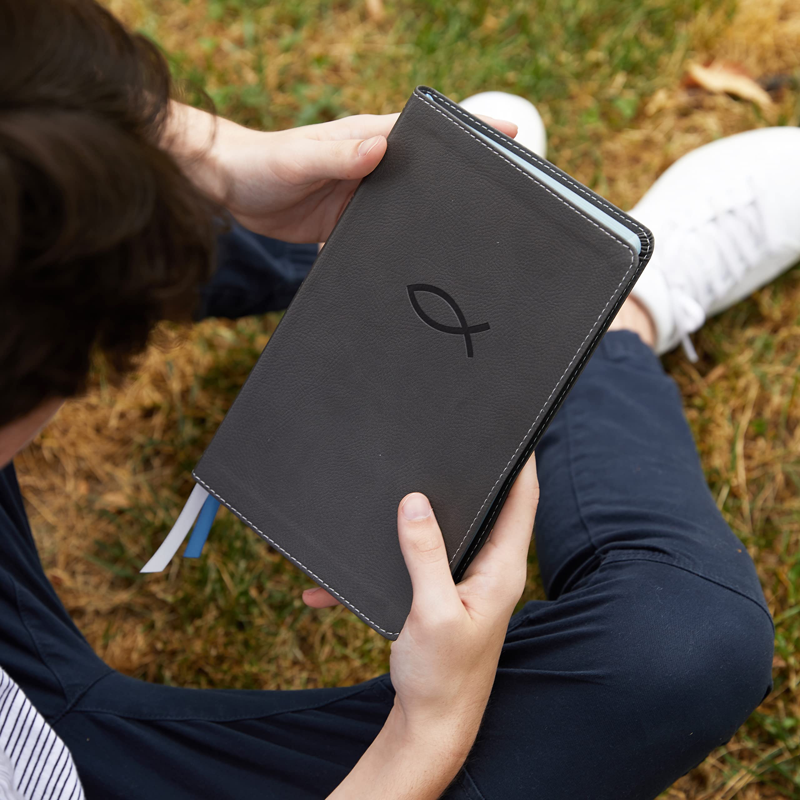 NKJV, Thinline Bible Youth Edition, Leathersoft, Gray