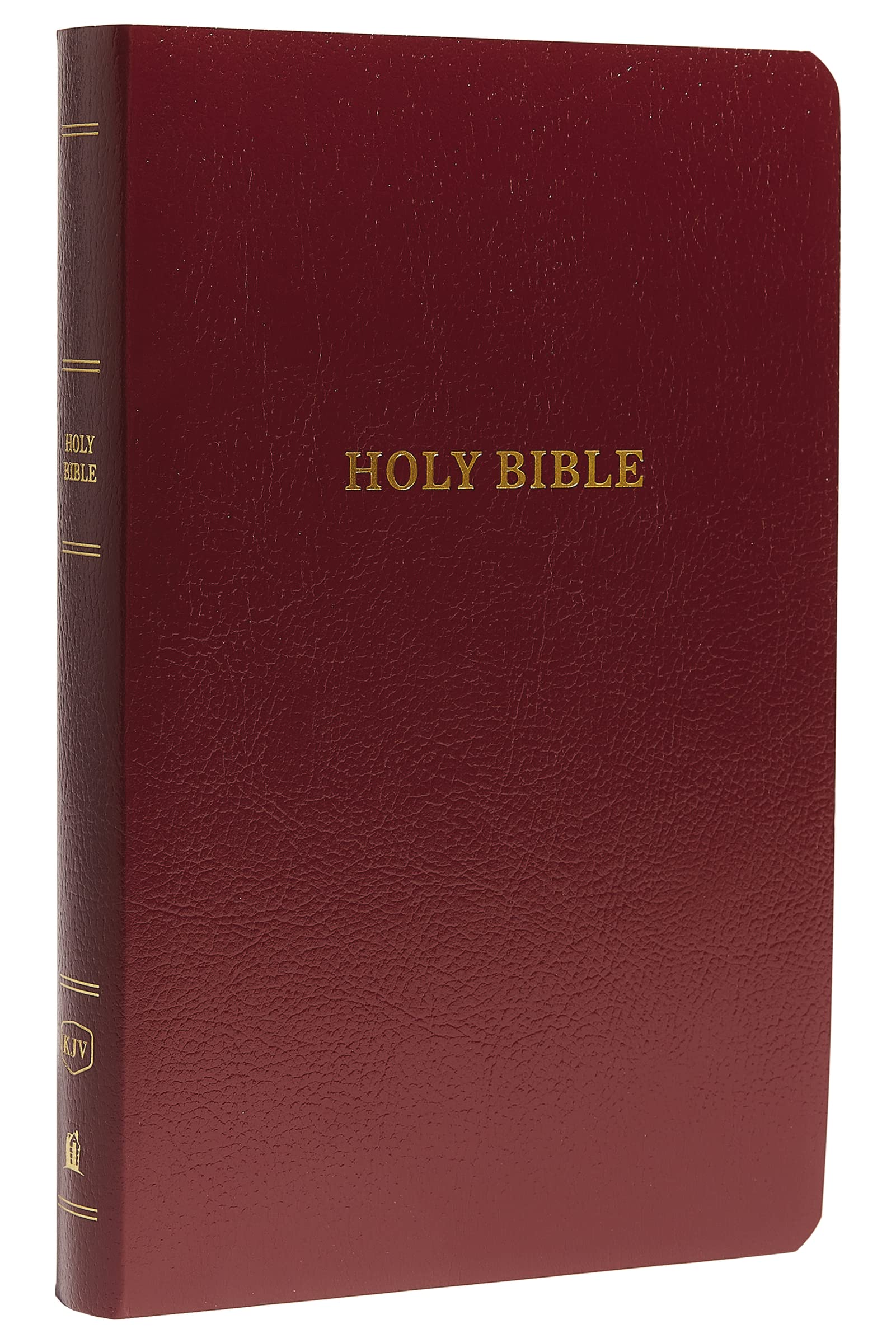 KJV Holy Bible: Gift and Award, Burgundy Leather-Look