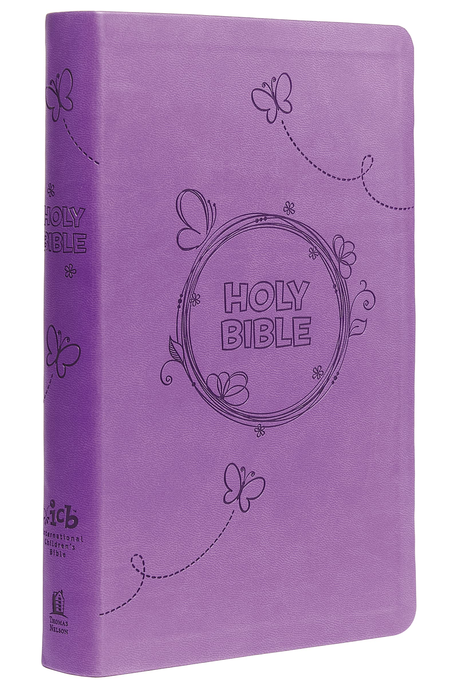 Purple, International Children's Bible, Holy Bible, Leather soft