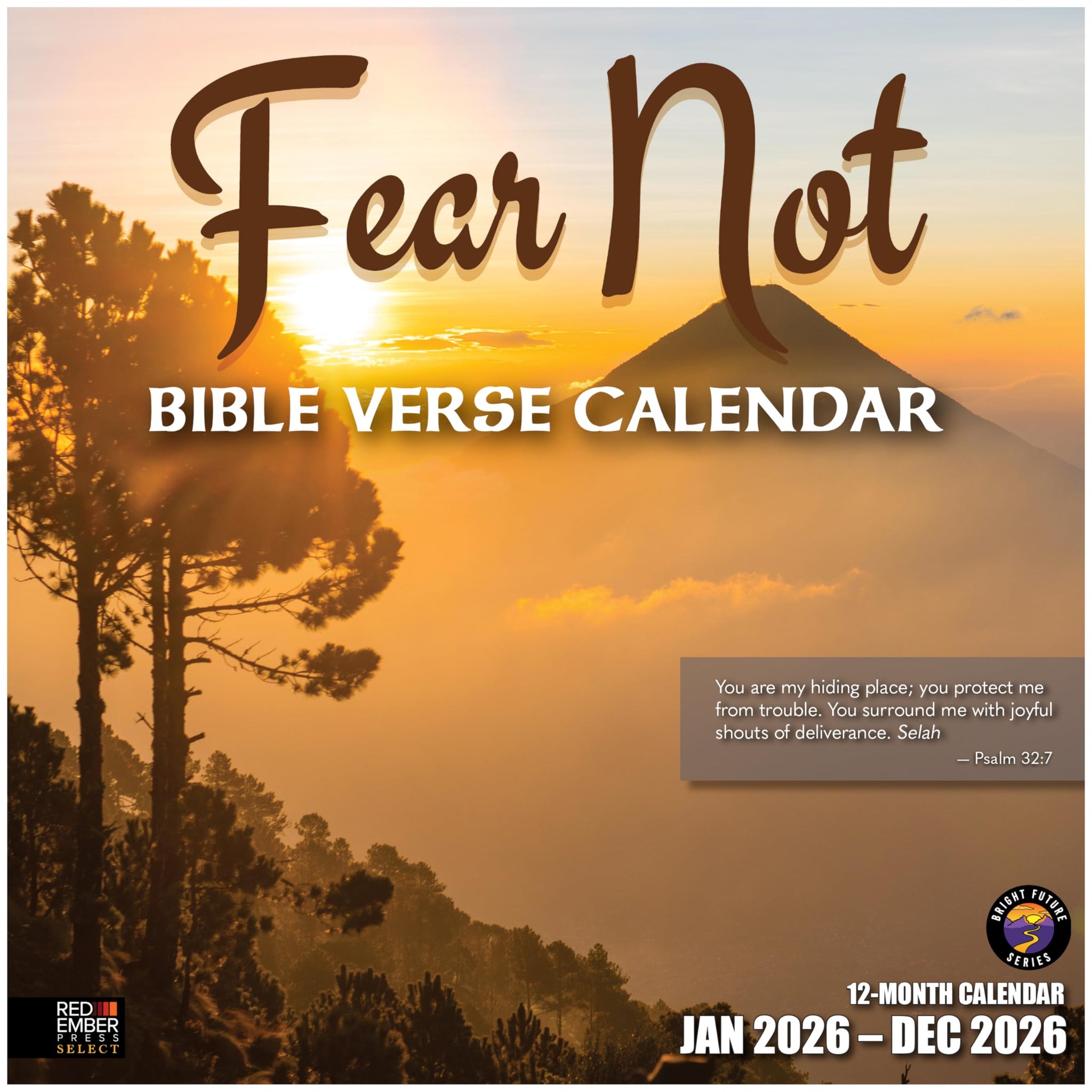 2026 Wall Calendar, Fear Not with Bible Verses