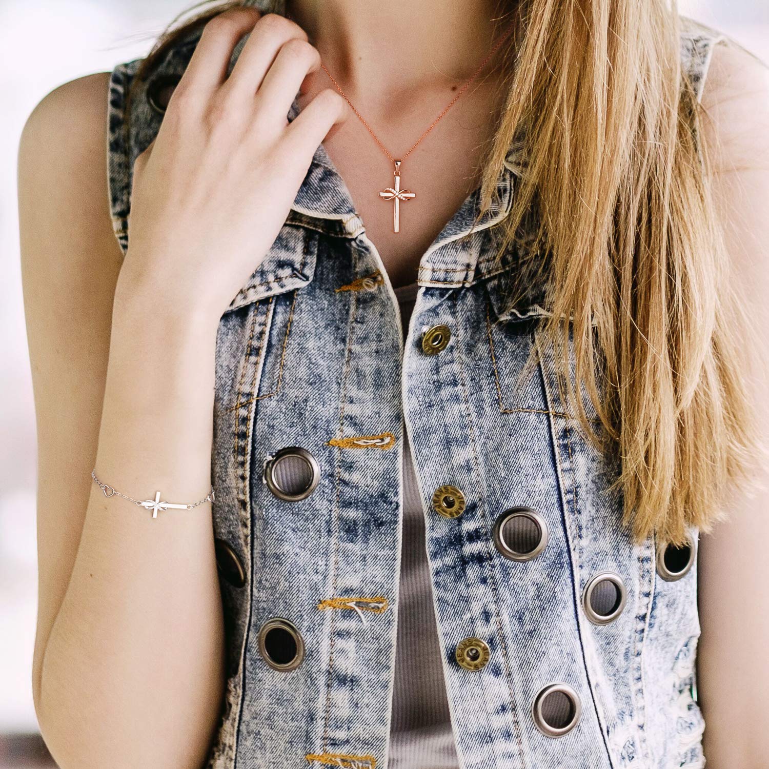 Infinity Cross Necklace