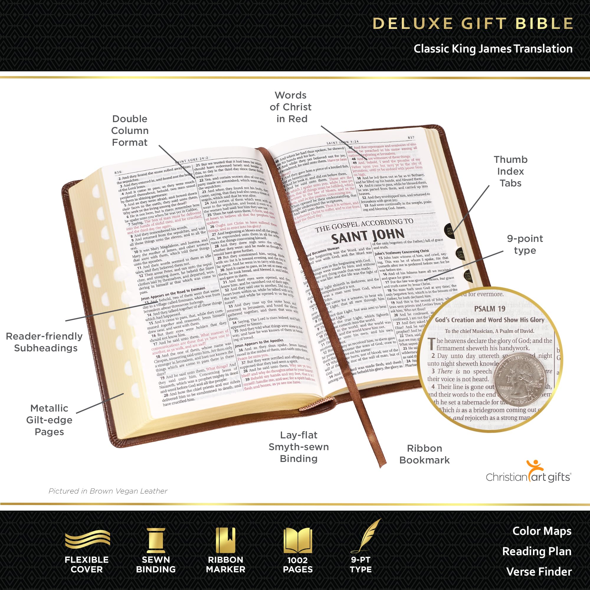 KJV Standard Size Faux Leather(Deluxe Gift Editions)