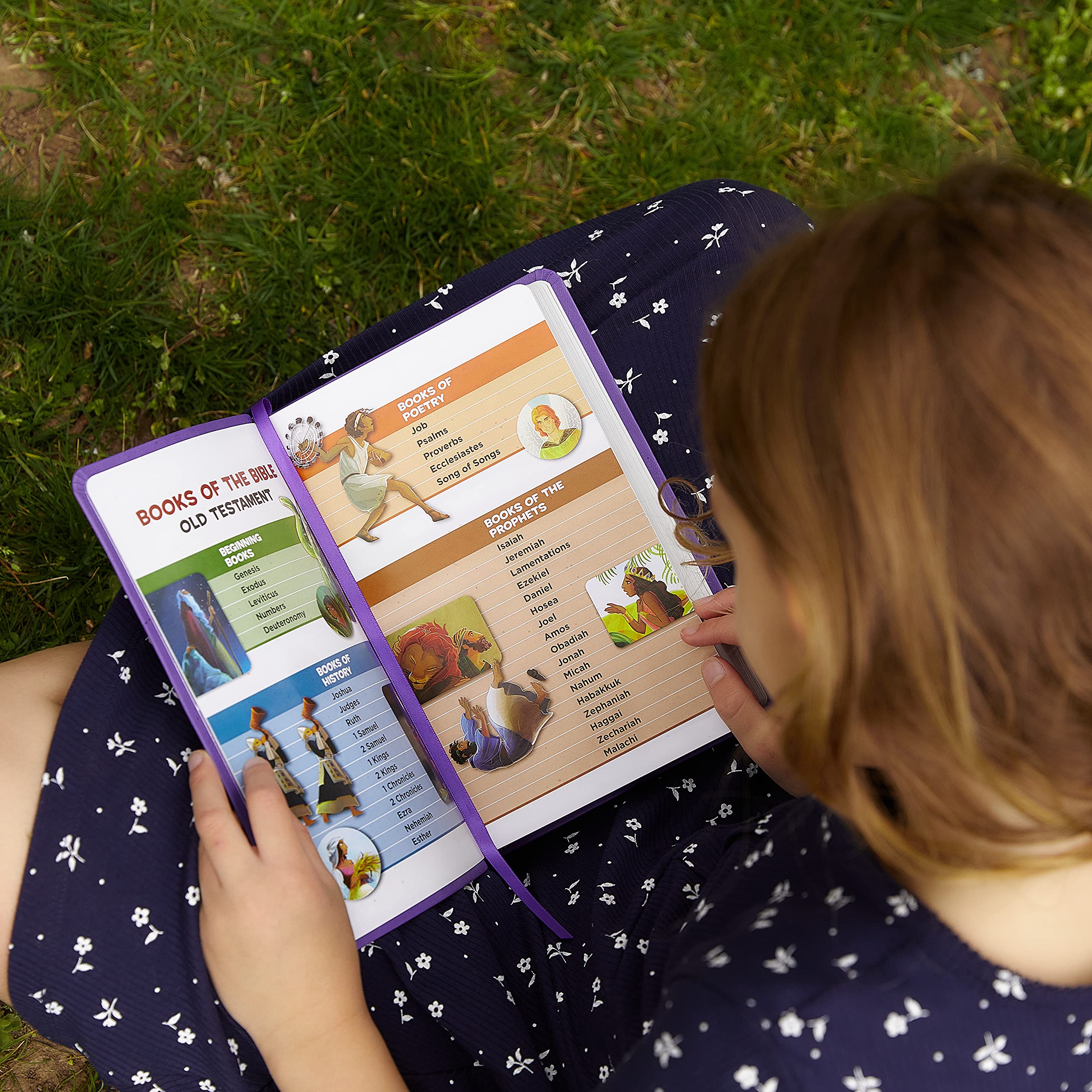 Purple, International Children's Bible, Holy Bible, Leather soft