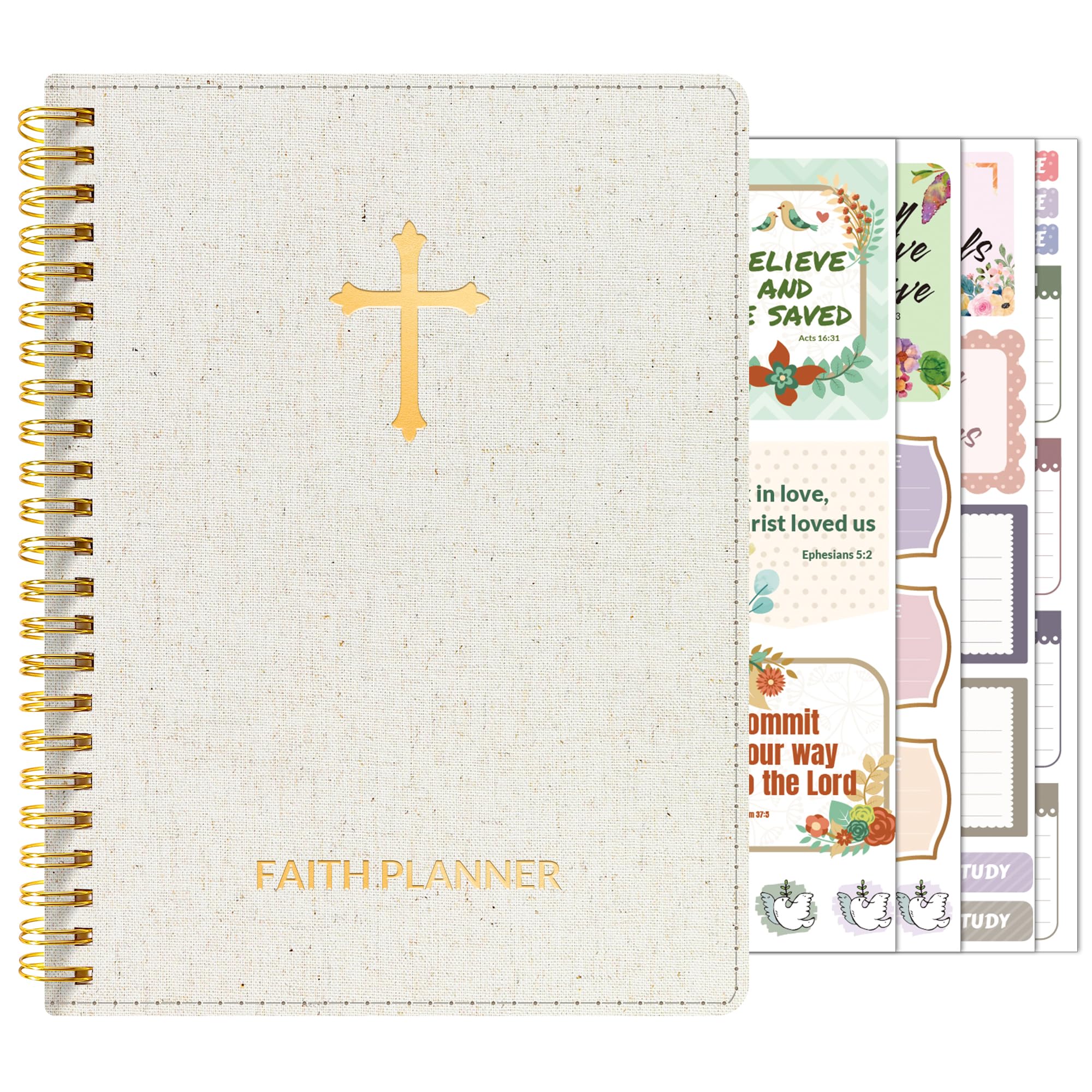 A5, Bible Journal and Prayer Planner(Beige)