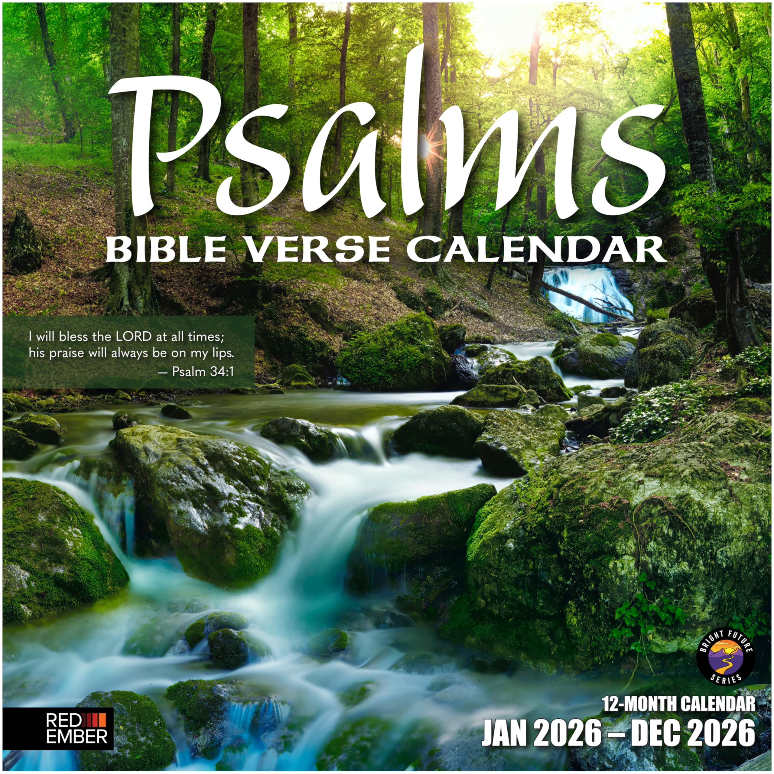 2026 Wall Calendar, Psalms with Bible Verses