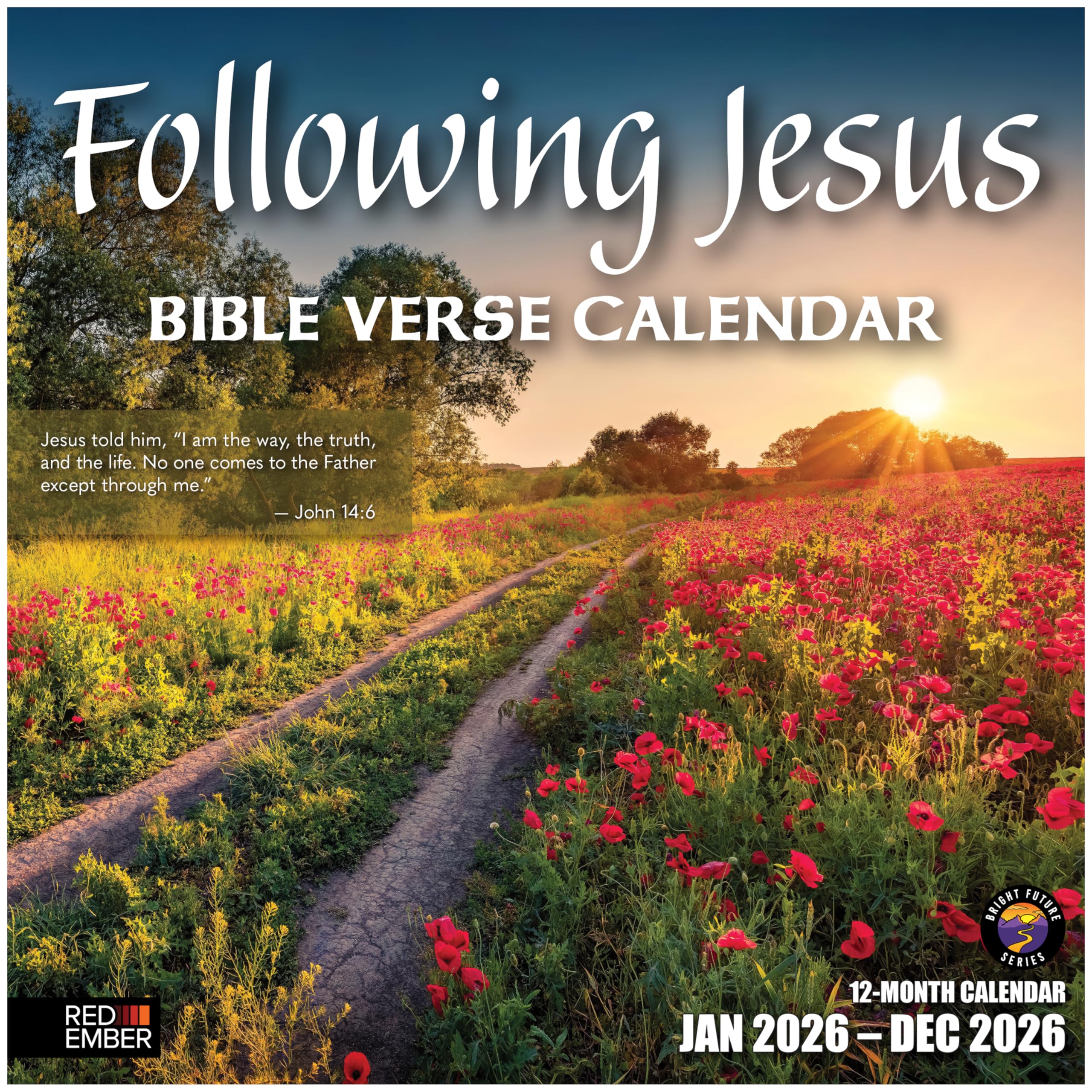 2026 Wall Calendar 2026 | Following Jesus with Bible Verses