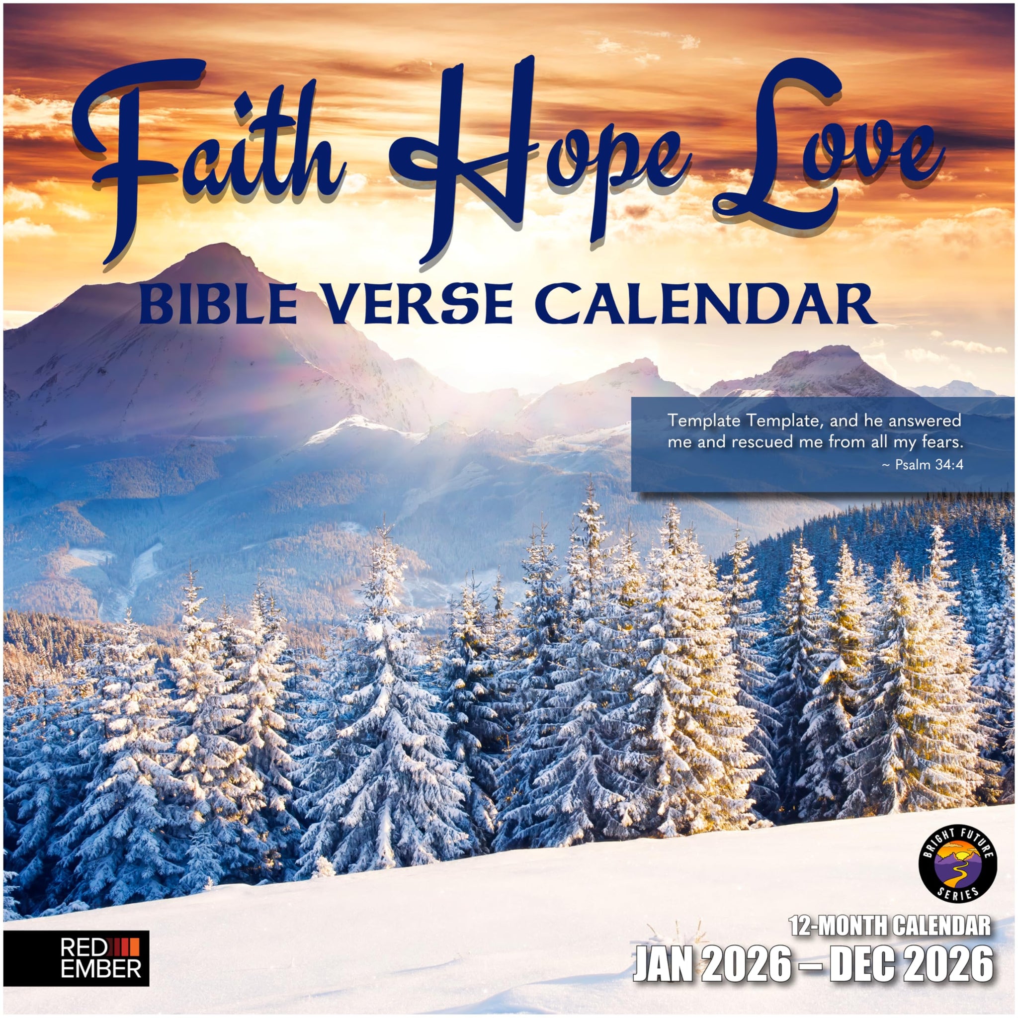 Bible Verses Wall Calendar 2026