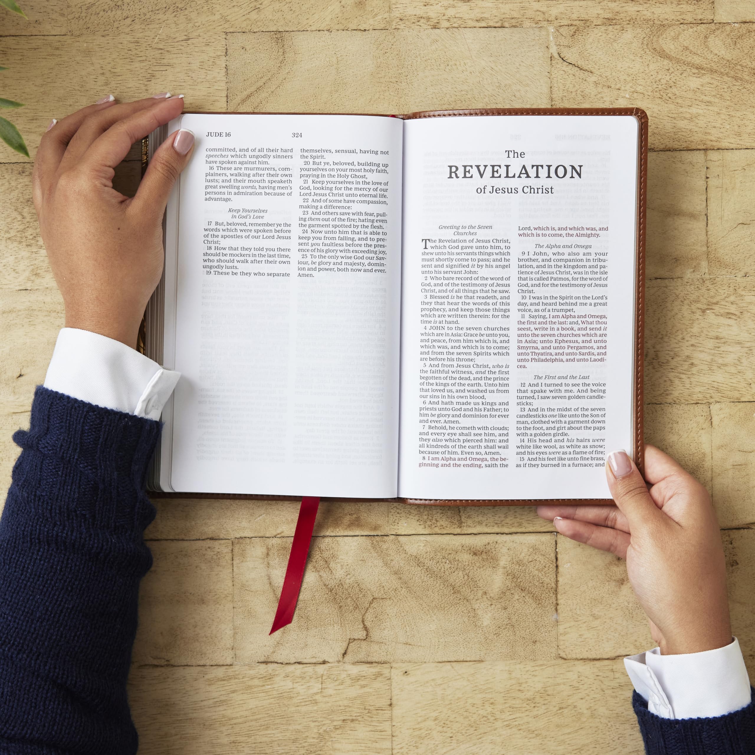 KJV New Testament, Tan Leather soft