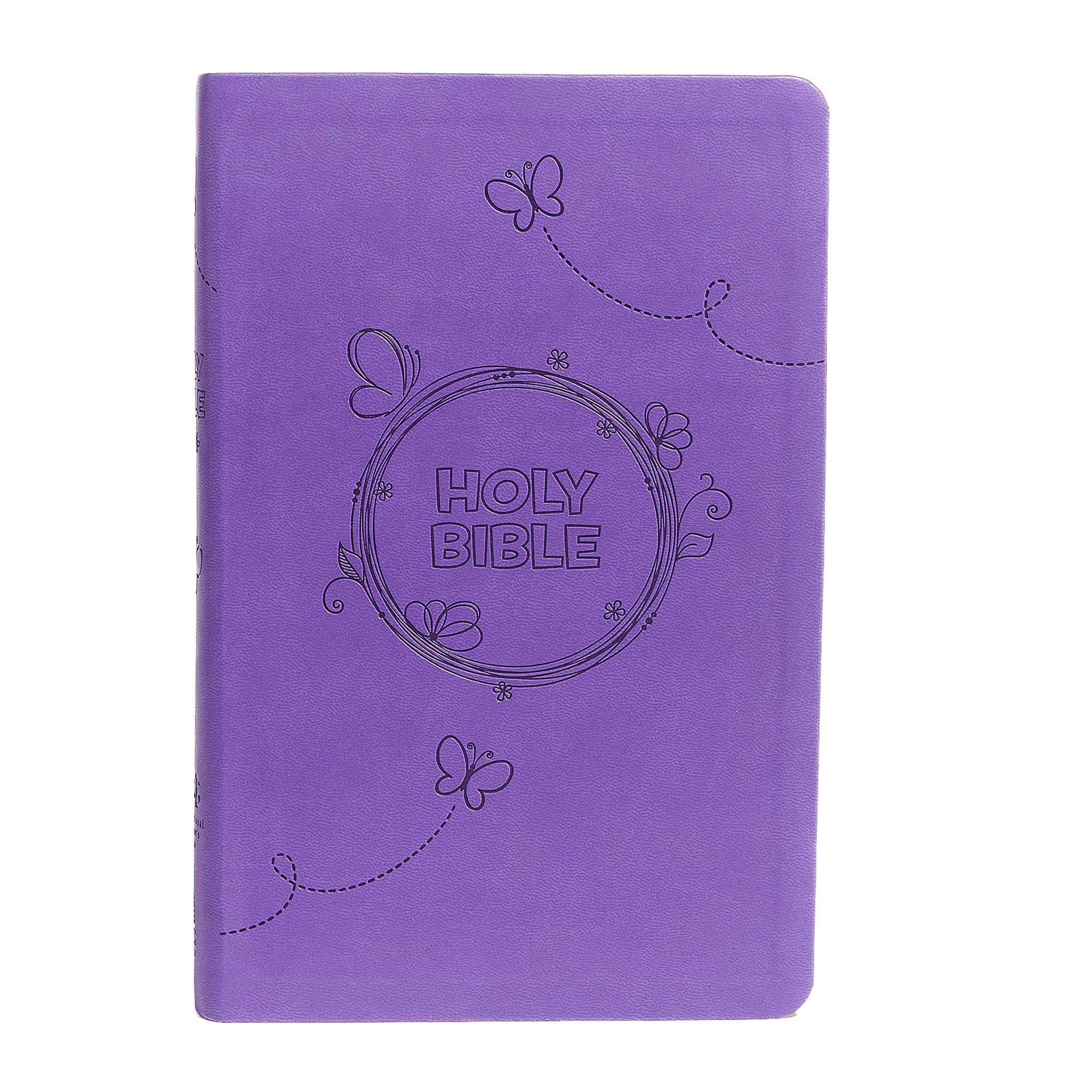 Purple, International Children's Bible, Holy Bible, Leather soft