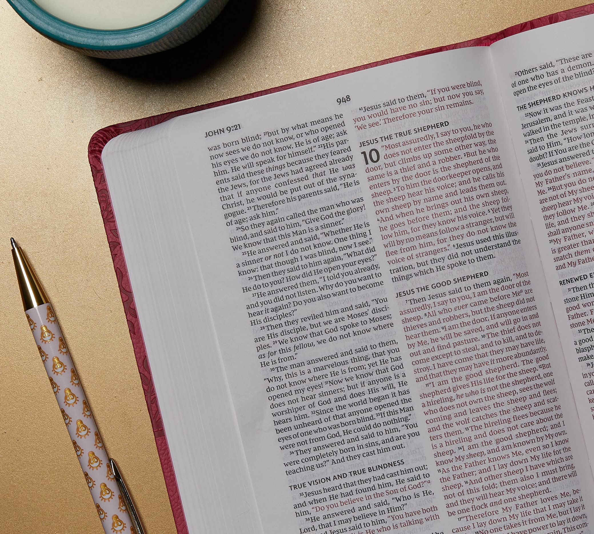 NKJV, Value Thinline Bible, Pink Leathersoft