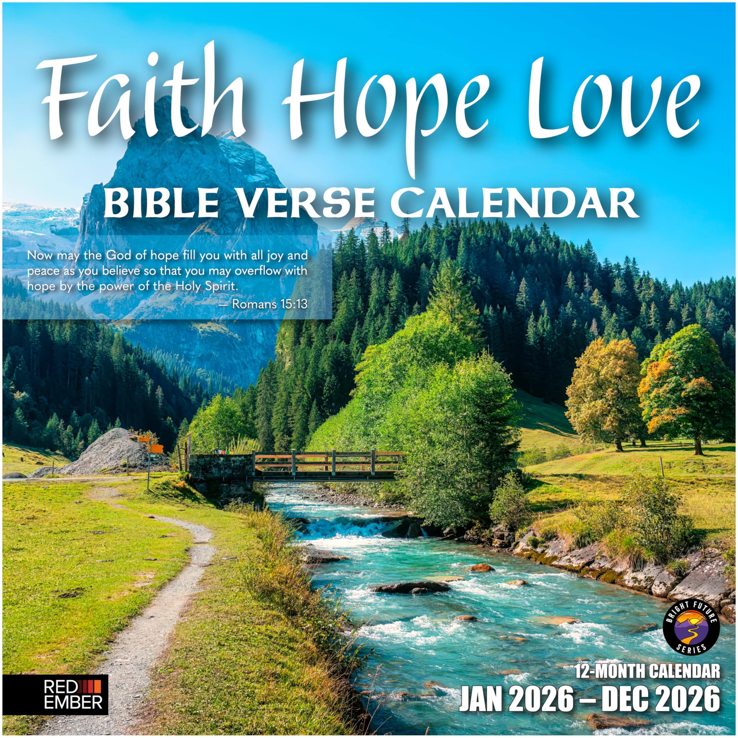 RED EMBER Wall Calendar 2026