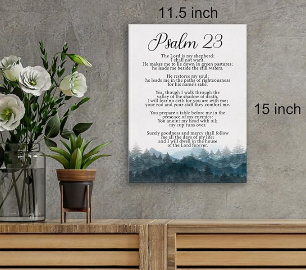 Psalms 23 Wall Art