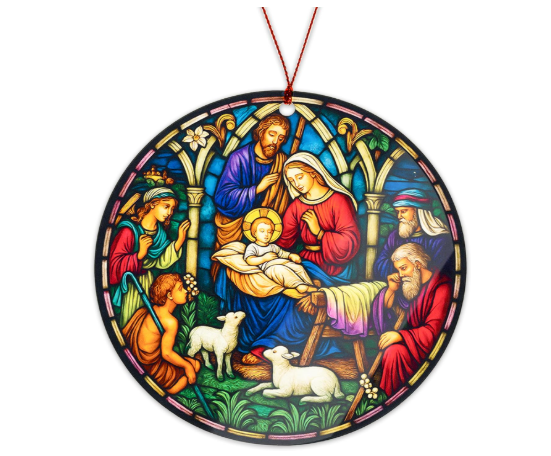 Nativity Suncatcher Ornament