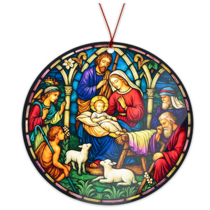 Nativity Suncatcher Ornament