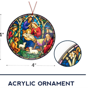 Nativity Suncatcher Ornament