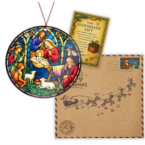 Nativity Suncatcher Ornament