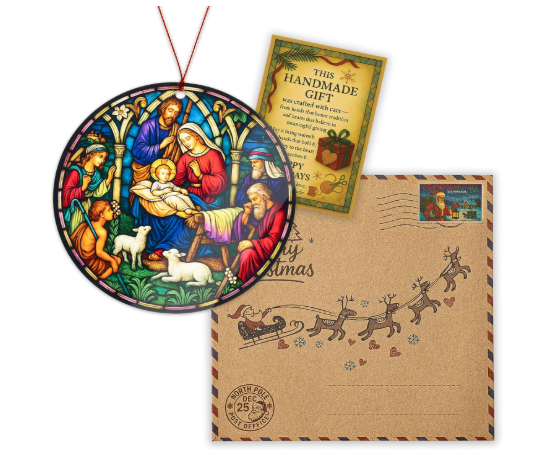 Nativity Suncatcher Ornament