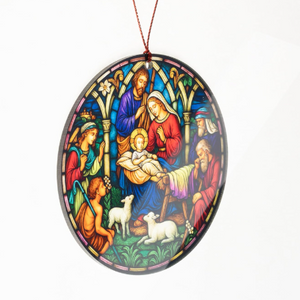 Nativity Suncatcher Ornament