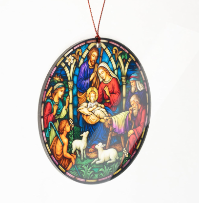 Nativity Suncatcher Ornament