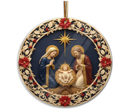 Star of Bethlehem Ornament & Inspirational Card