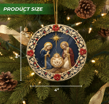 Star of Bethlehem Ornament & Inspirational Card