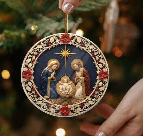 Star of Bethlehem Ornament & Inspirational Card