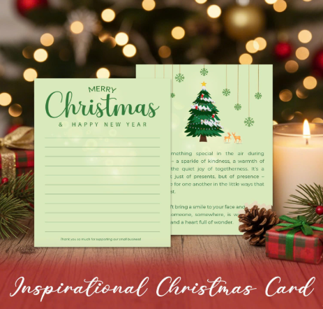 Star of Bethlehem Ornament & Inspirational Card