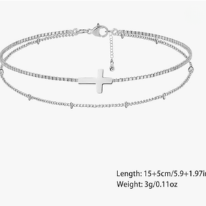 Adjustable Cross Bracelet
