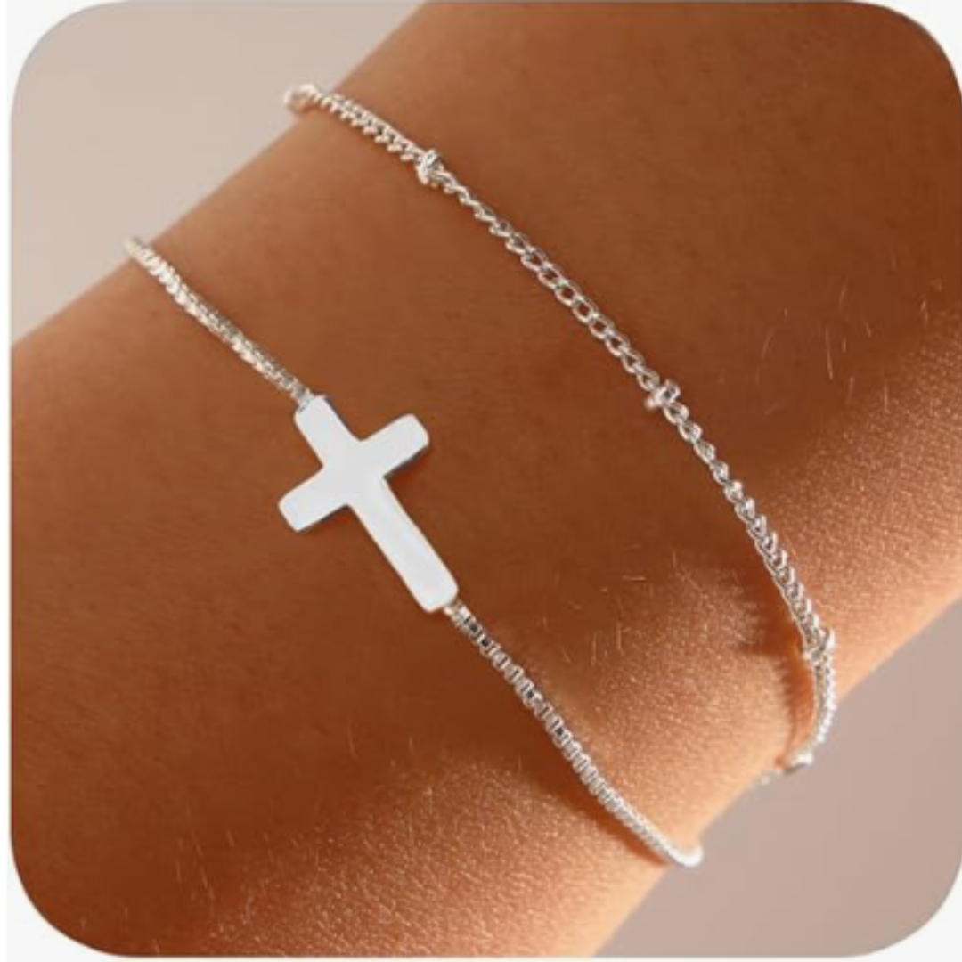 Adjustable Cross Bracelet