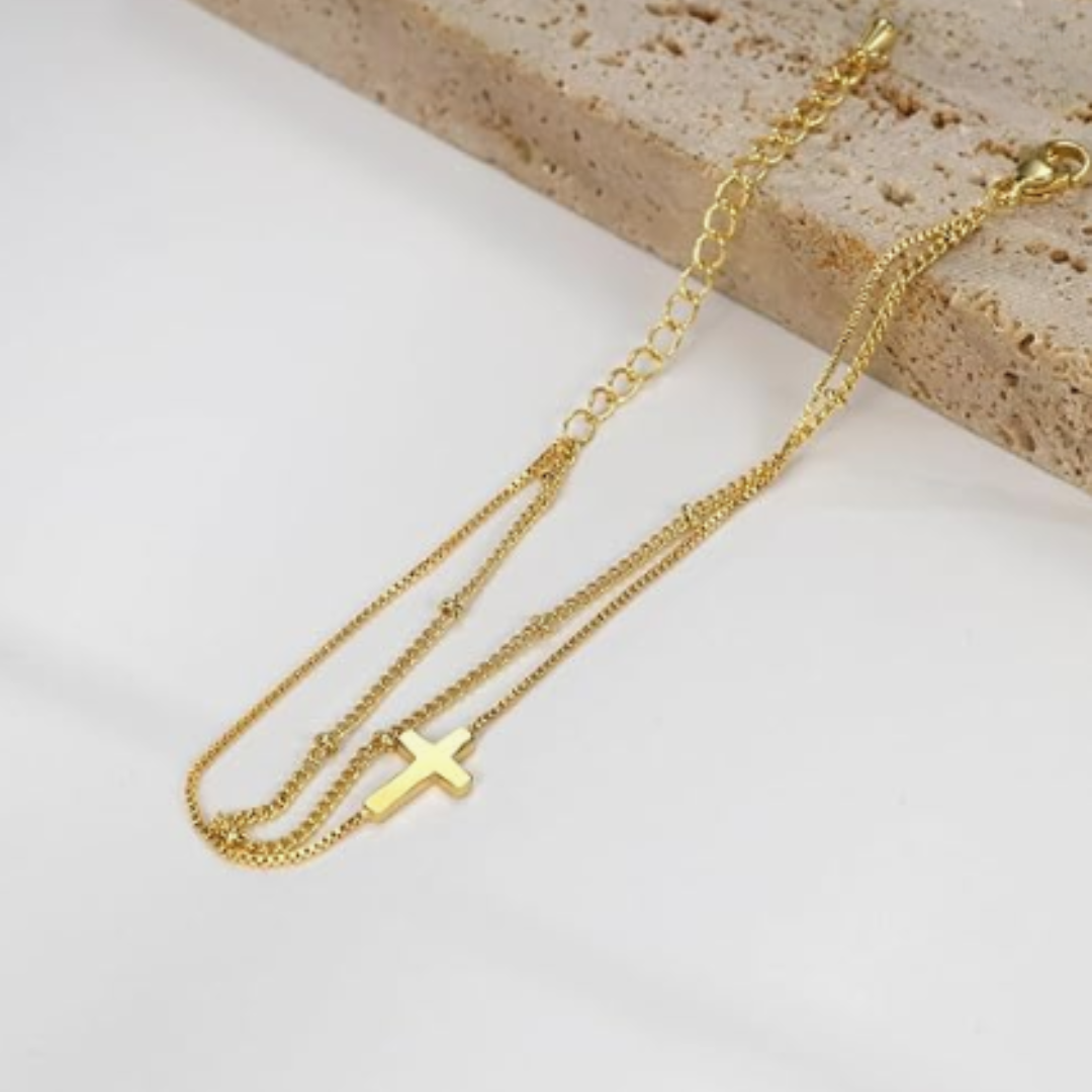 Adjustable Cross Bracelet