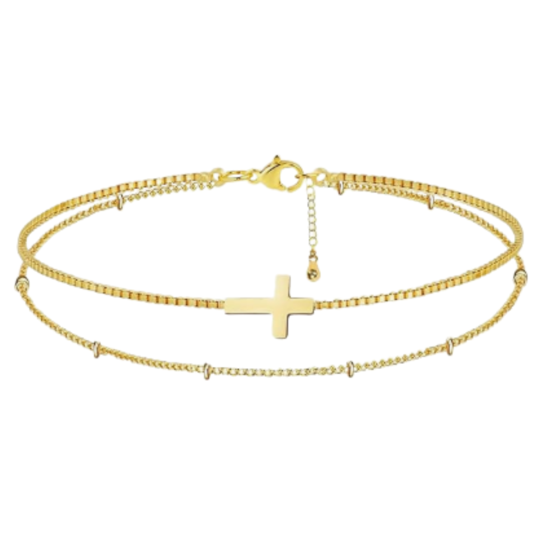 Adjustable Cross Bracelet