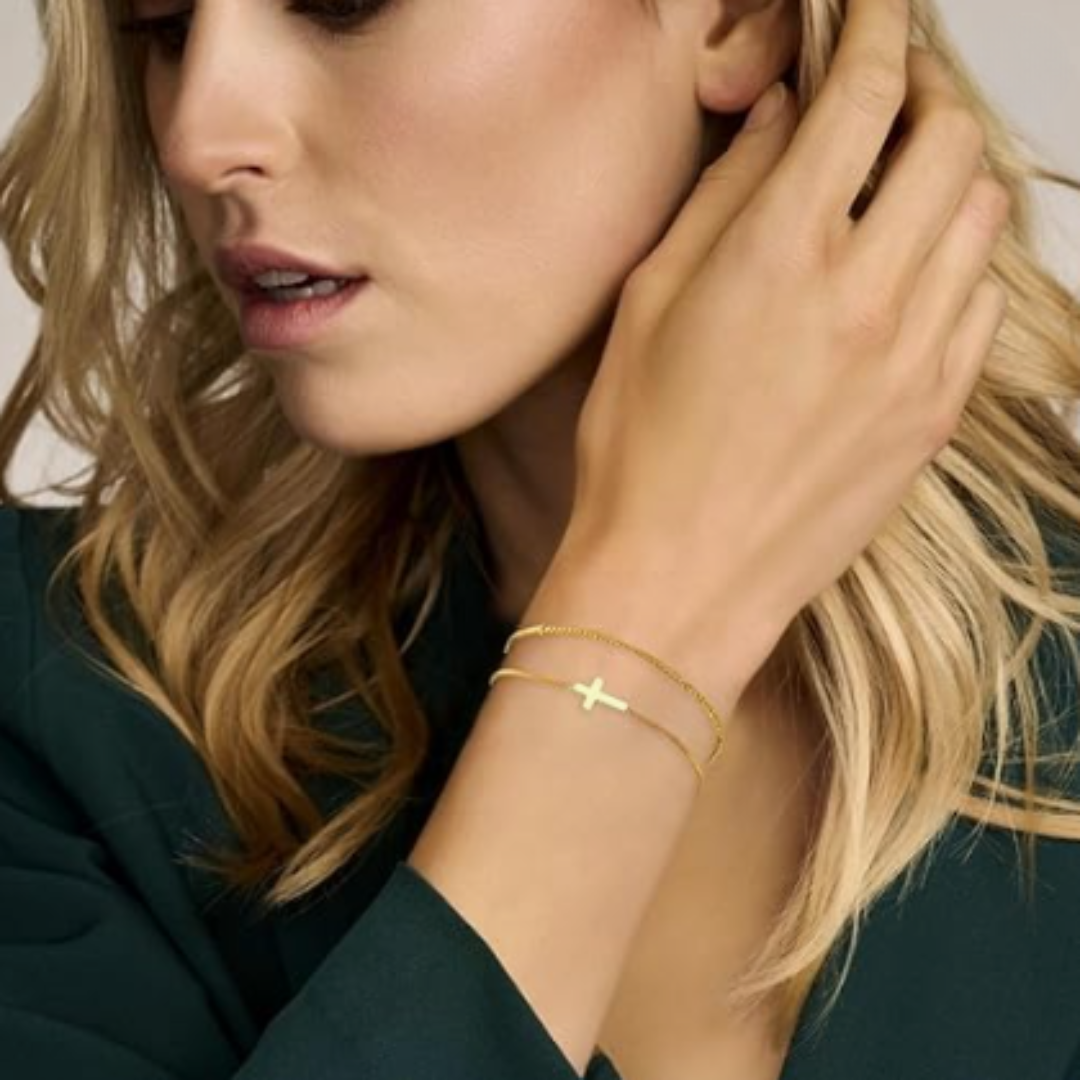 Adjustable Cross Bracelet