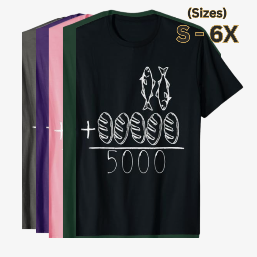 Unisex, Feeding 5000 Christian Graphic Tee