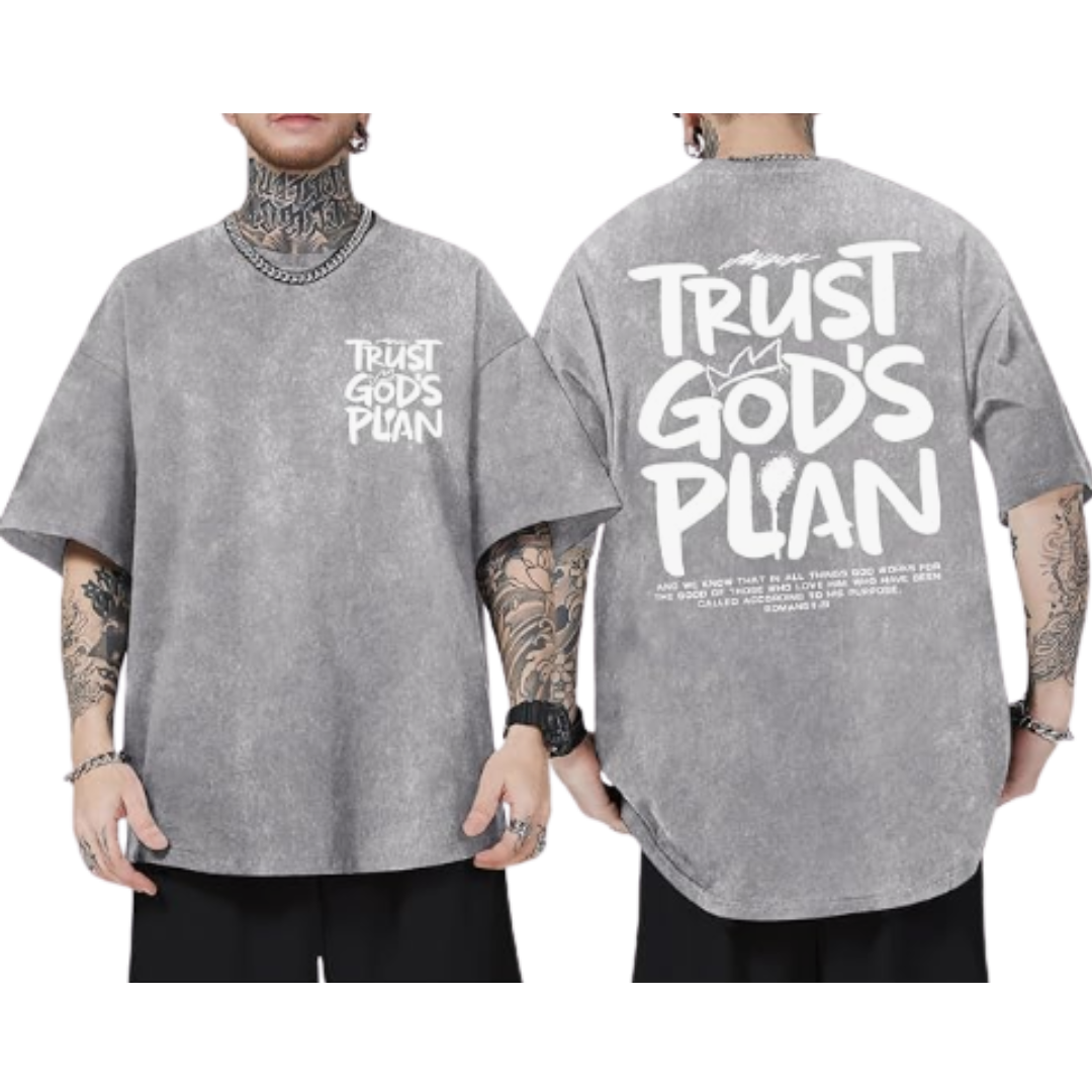 Acid Wash Mens Loose Fit T-Shirt