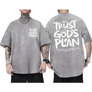 Acid Wash Mens Loose Fit T-Shirt