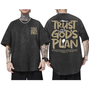 Acid Wash Mens Loose Fit T-Shirt