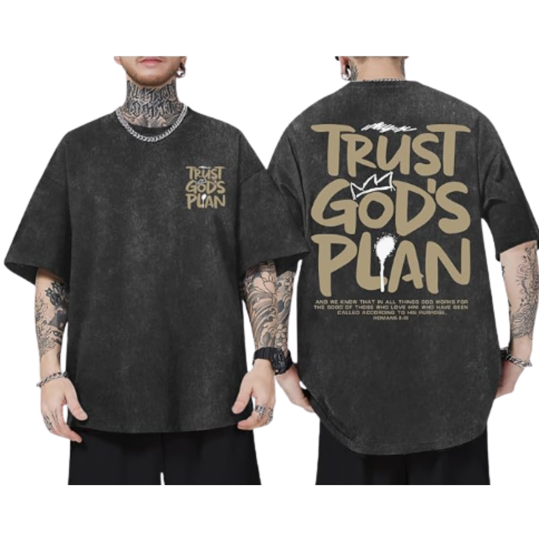 Acid Wash Mens Loose Fit T-Shirt