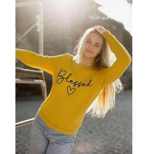 "Blessed" Graphic Women Pullover