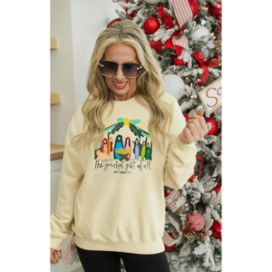 Holiday Crewneck, Faith Graphic Pullover