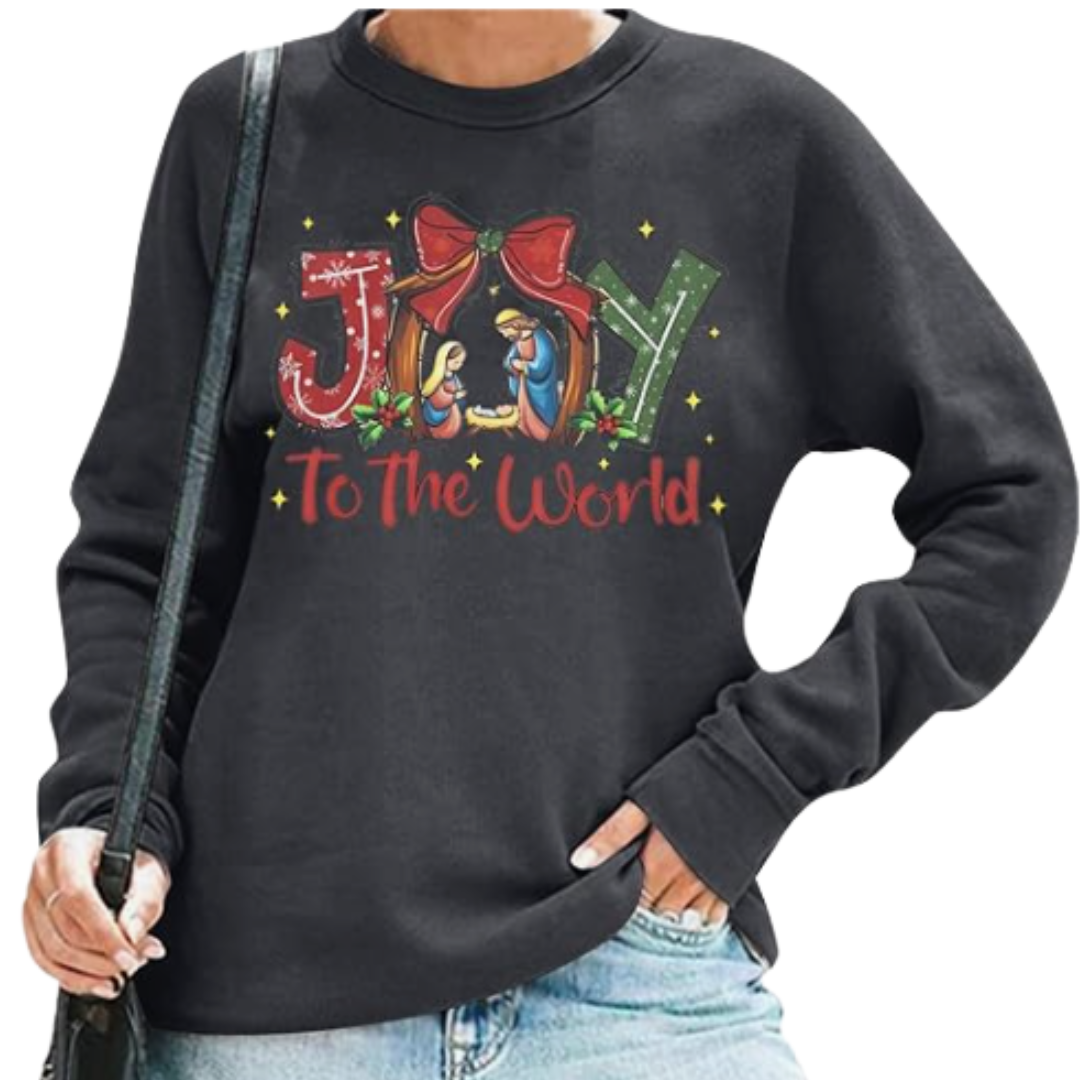 "Joy To The World", Faith Graphic Pullover